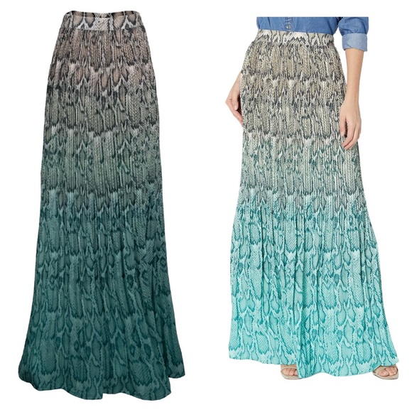 AFRM Women's Rocco High Rise Pleated Maxi Skirt Size Small New - Picture 1 of 12